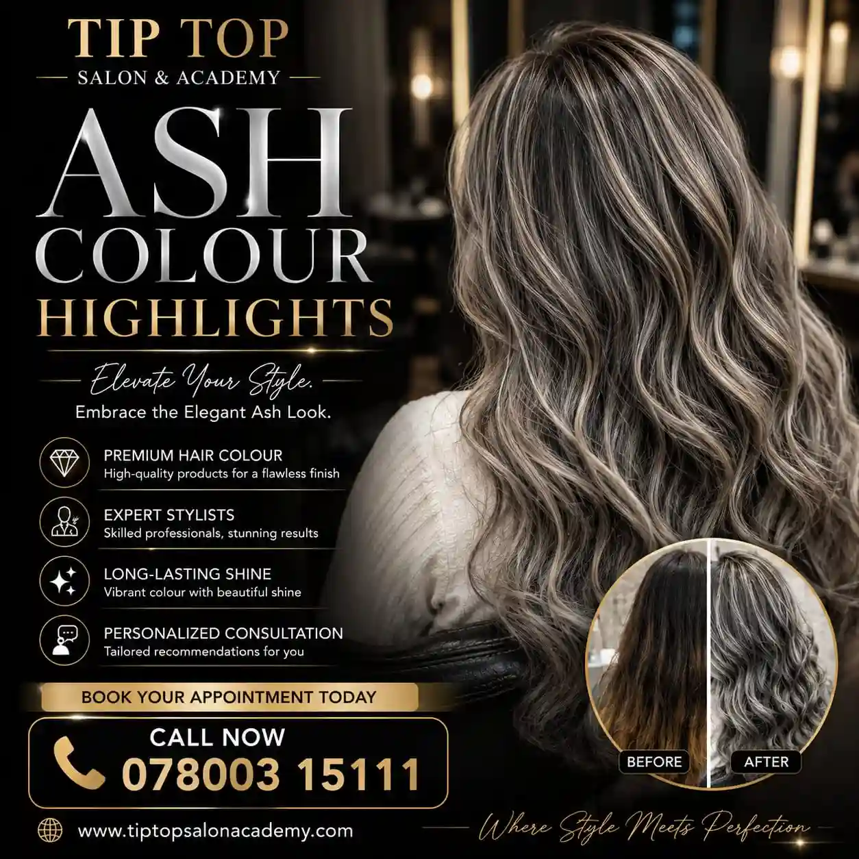 ash colour highlight ash colour highlight